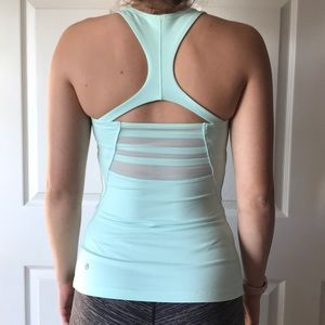 Lululemon  Mesh With me tank top sea mist